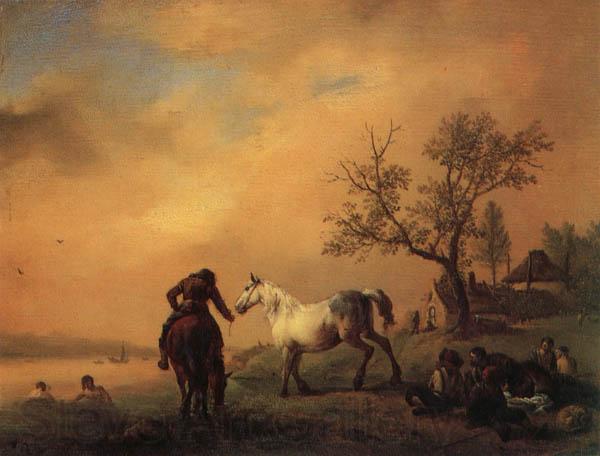 Philips Wouwerman Horses Being Watered France oil painting art